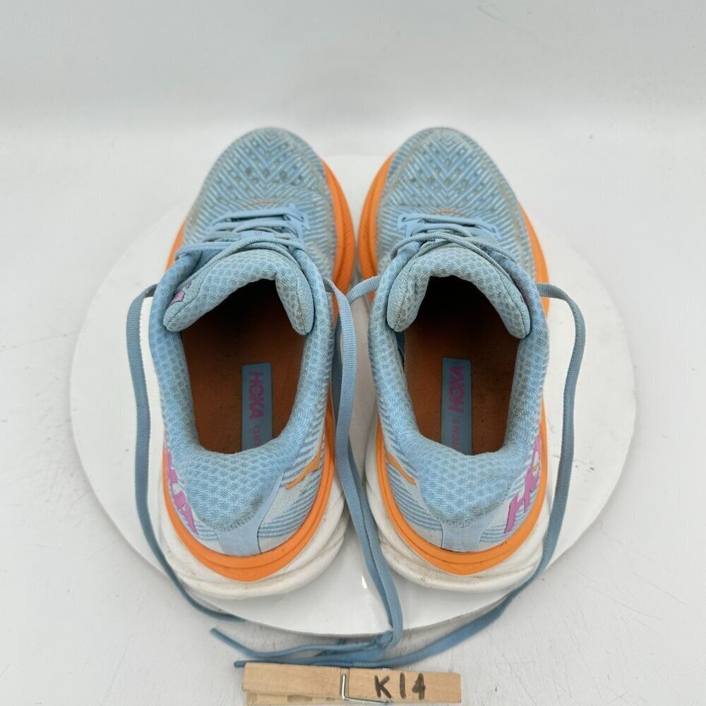 Hoka One One Clifton 9 Women Size 8B 1127896-ABIW Airy Blue Ice Water Shoes - Picture 9 of 11